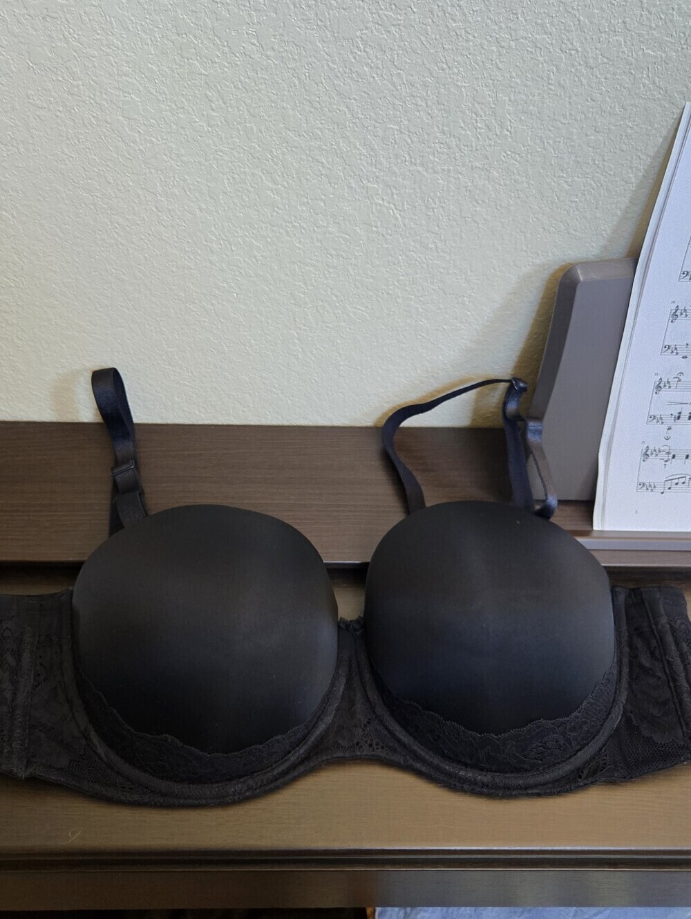 Torrid Curve black lace bra 46B